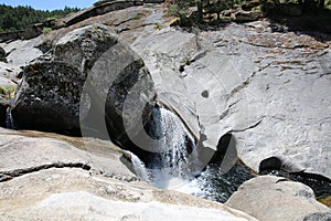 Las Chorreras on Tormes River in Hoyos del Espino, Avila, Spain photo