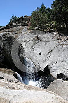 Las Chorreras on Tormes River in Hoyos del Espino, Avila, Spain