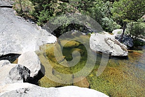 Las Chorreras on Tormes River in Hoyos del Espino, Avila, Spain photo