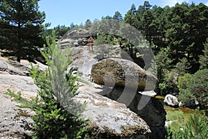 Las Chorreras on Tormes River in Hoyos del Espino, Avila, Spain