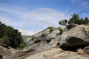 Las Chorreras on Tormes River in Hoyos del Espino, Avila, Spain photo