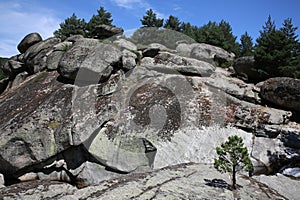 Las Chorreras on Tormes River in Hoyos del Espino, Avila, Spain photo