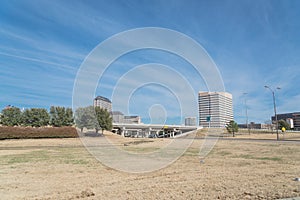 Las Colinas skyline view from John Carpenter Freeway photo