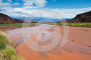 Las Conchas river at Quebrada de Cafayate, Argentina