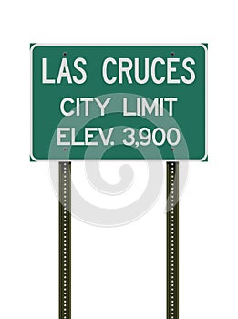 Las Cruces City Limit road sign