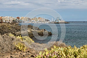 Las Galletas Harbor In Tenerife, Spain photo