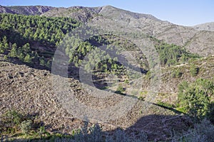 Las Hurdes orography, Caceres, Extremadura, Spain photo