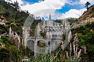 Las Lajas Church in South of Colombia photo