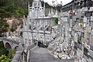 Las Lajas Church in South of Colombia photo