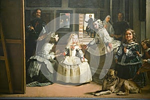 Las Meninas by Velazquez as shown in the Museum de Prado, Prado Museum, Madrid, Spain