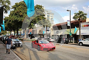 Las Olas Boulevard in Ft. Lauderdale, Florida