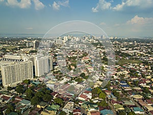 Las Pinas, Metro Manila - Aerial of SM Southmall, Pilar Village, and Alabang. Southern part of Metro Manila