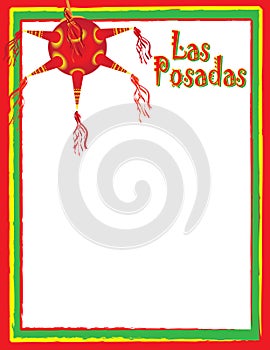 Las Posadas Spanish Background for Poster or Invitation photo