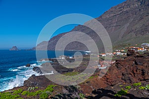 Las Puntas village situated on shore of El Hierro island at Canary islands, Spain photo