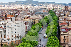 Las Ramblas of Barcelona photo