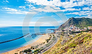 Las Teresitas beach and San Andres village, Tenerife