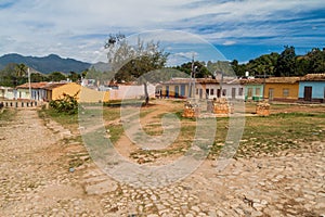 Las Tres Cruces square in the center of Trinidad, Cub