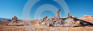 Las Tres Marias, famous rocks in the Moon Valley, Atacama desert Chile