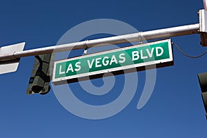 Las Vegas Blvd Road Sign