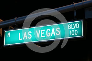 Las Vegas Boulevard sign photo