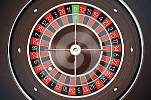 Las Vegas Casino Roulette 3D rendering concept. Casino Roulette Game. Casino Gambling Concept