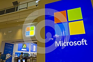 Las Vegas - Circa July 2016: Microsoft Retail Technology Store Mall Location III