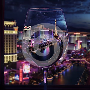 Las Vegas City Diorama Part of our cities in a glass series