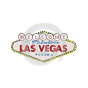 Las Vegas City logo Welcome greeting sign