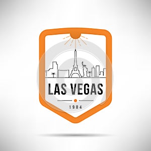 Las Vegas City Modern Skyline Vector Template