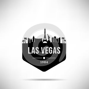 Las Vegas City Modern Skyline Vector Template