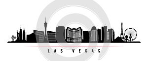 Las Vegas city skyline horizontal banner.