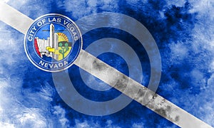 Las Vegas city smoke flag, Nevada State, United States Of America