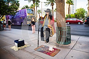 Las Vegas Levitating Street Performer