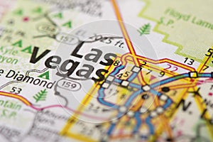 Las Vegas, Nevada on map