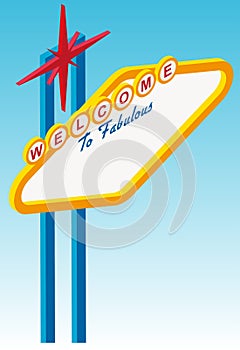 Las Vegas Nevada sign vector illustration