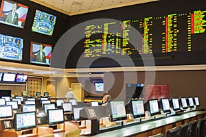 Las Vegas -Nevada, USA, September, 30: Sport Betting at the luxury Hotel Caesar Palace on September, 30, 2013