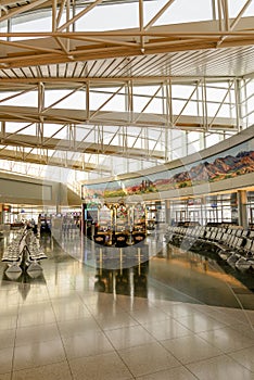 Interior of Terminal D at McCarran International Airport