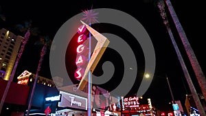 View of the Fremont Street Experience in Las Vegas,