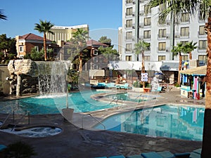 Las Vegas Pool at Hooters Casino Before Opening Time