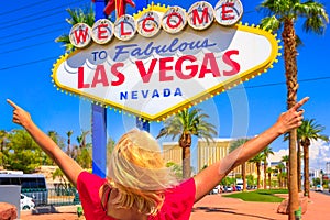 Las Vegas Sign enjoying
