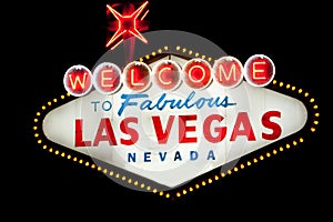 Las Vegas sign at night