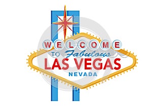 Las Vegas sign vector illustration