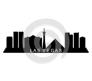 Las vegas skyline illustrated