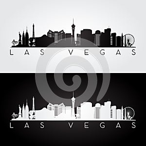 Las Vegas skyline silhouette