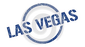 Las Vegas stamp. Las Vegas grunge round isolated sign.