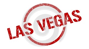 Las Vegas stamp. Las Vegas grunge round isolated sign.