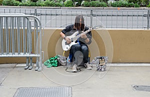 las vegas street guitar player