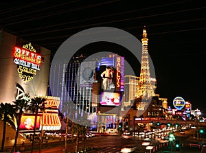 Las Vegas Strip at night, horizontal