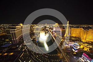 Las Vegas Strip night wide shot