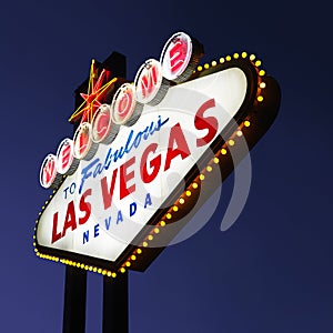 Las Vegas welcome sign.